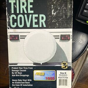 ADCO Spare Tire Cover - Black and White